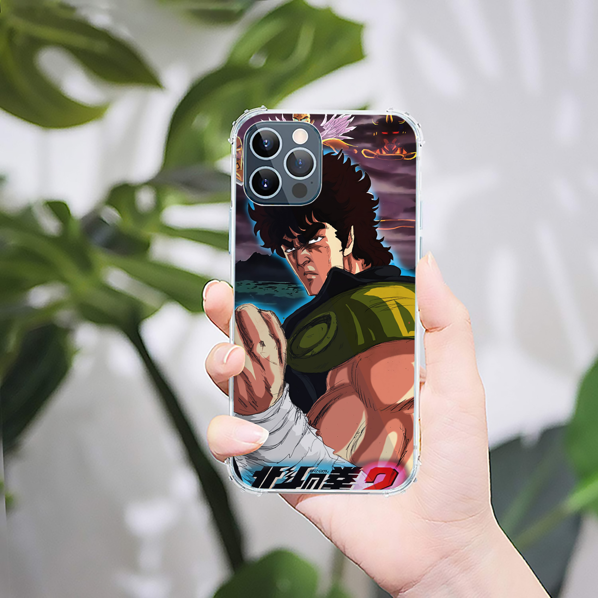 （画像用） 北斗の拳 Fist of the North Star 【iPhone 12シリーズ対応】透明スマホケース（クリアソフトケース）